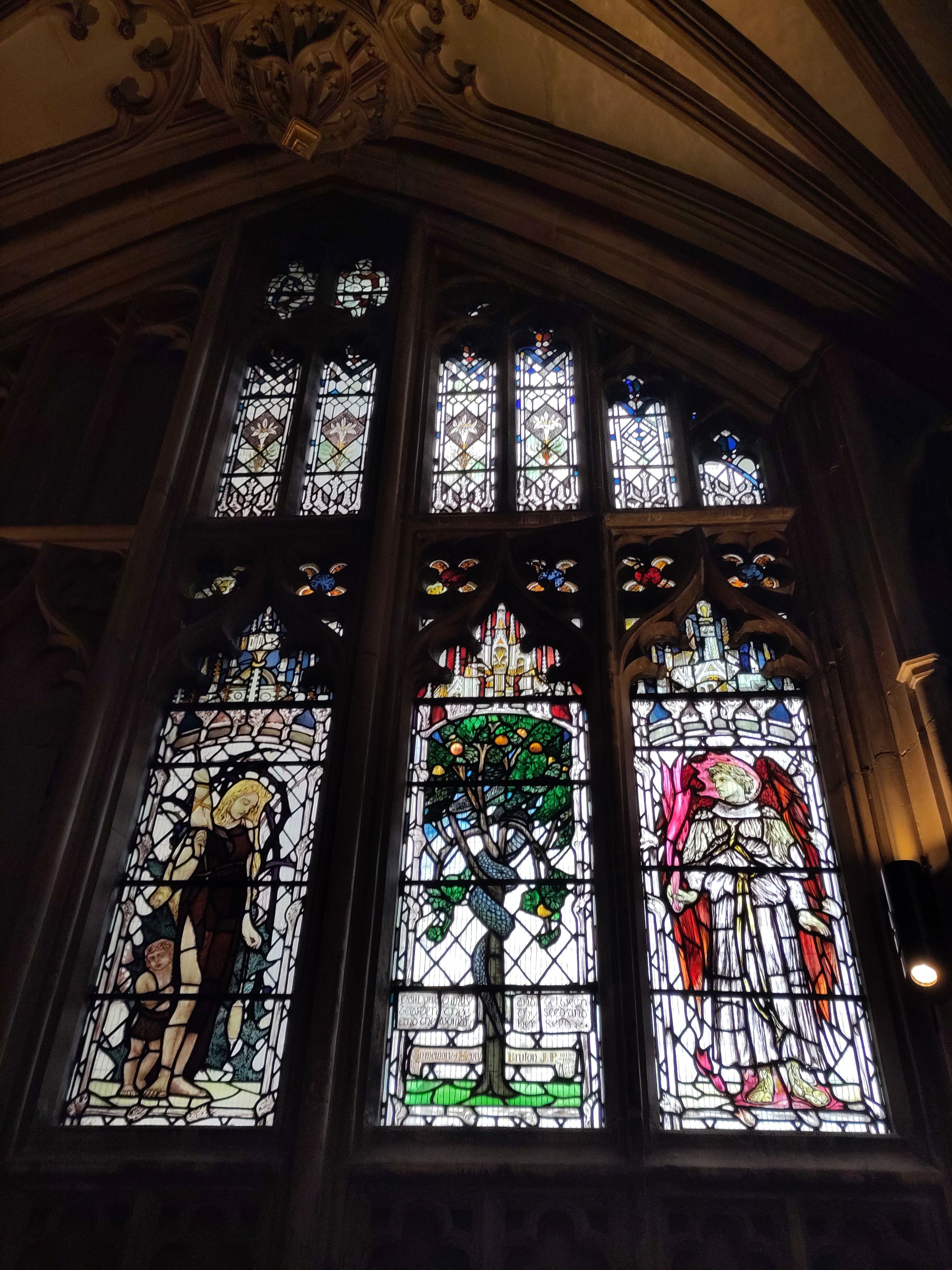 An image of a stained glass window.